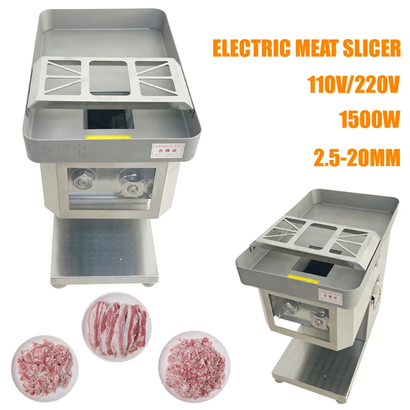 Commercial Stainless Steel Small Automatic Meat Slicer Household Pork Meat Strip Dicing Machine
Commercial Stainless Steel Small Automatic Meat Slicer Household Pork Meat Strip Dicing Machine