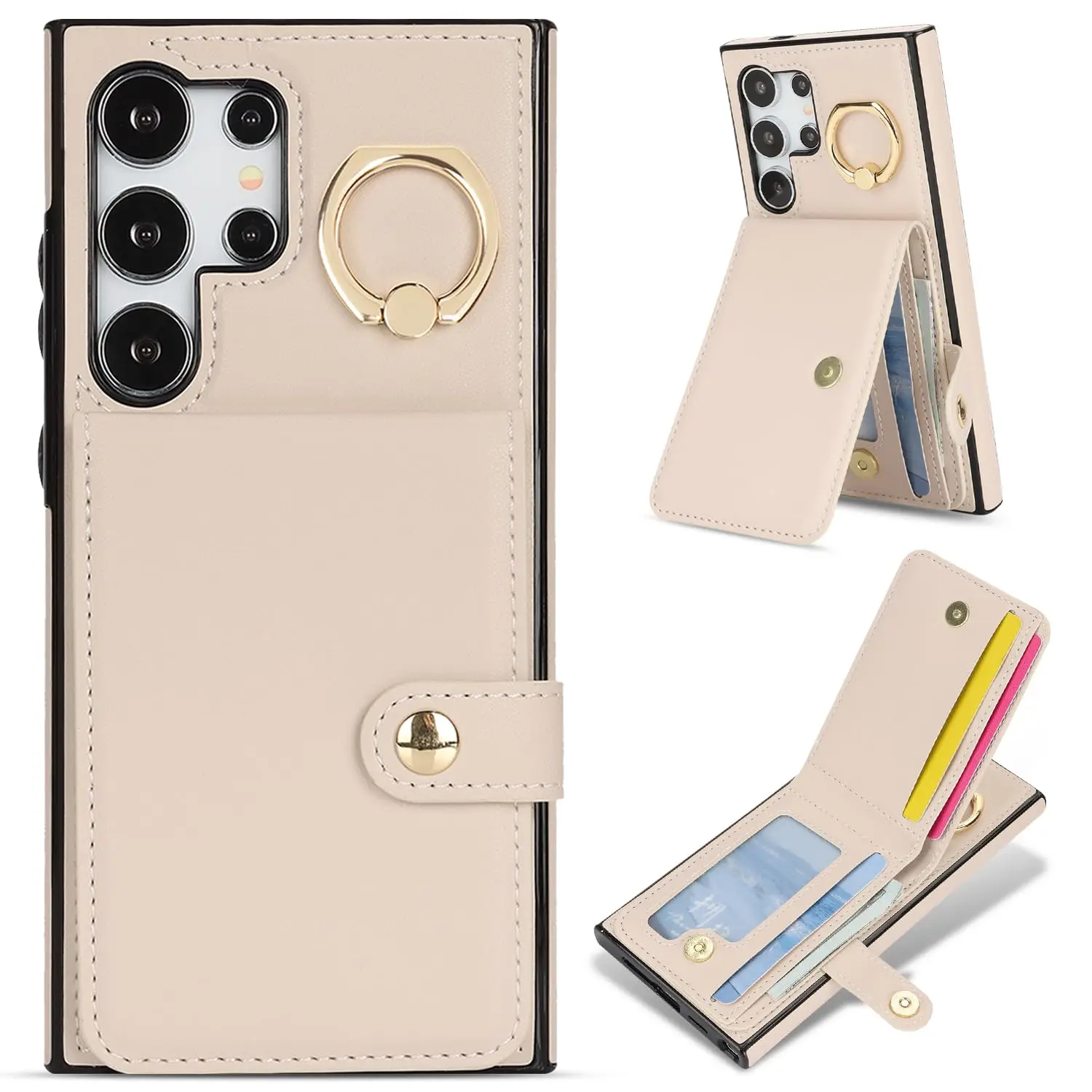 Совместимый чехол-кошелек для Samsung Galaxy S25 Ultra S25 Plus S25 с RFID-защитой, слотом для карт и кольцом-подставкой
Совместимый чехол-кошелек для Samsung Galaxy S25 Ultra S25 Plus S25 с RFID-защитой, слотом для карт и кольцом-подставкой