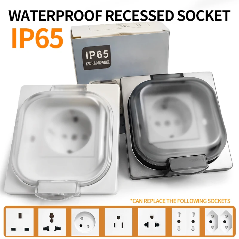 IP65 Waterproof Outdoor Socket-16A High Power Wall Plate, 250V US/Thai Style 10A Receptacle, Bathroom & Weatherproof Electrical
IP65 Waterproof Outdoor Socket-16A High Power Wall Plate, 250V US/Thai Style 10A Receptacle, Bathroom & Weatherproof Electrical