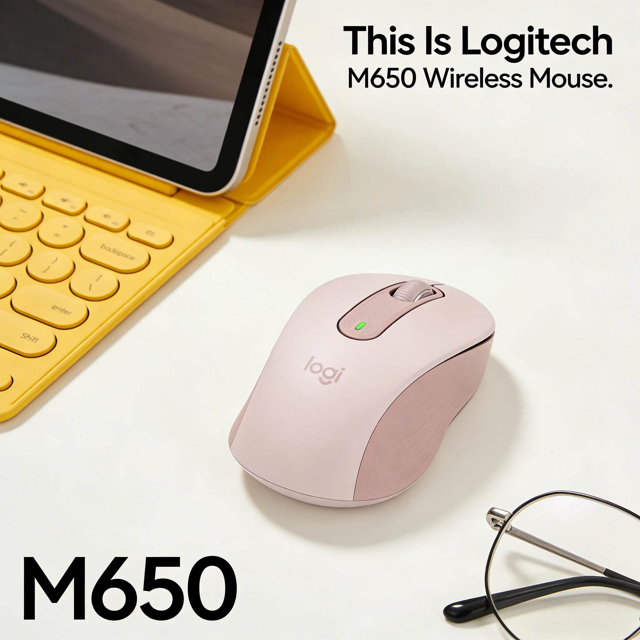 Стильная офисная мышь Logitech M650/M650L - розовый цвет для современного рабочего пространства
Стильная офисная мышь Logitech M650/M650L - розовый цвет для современного рабочего пространства