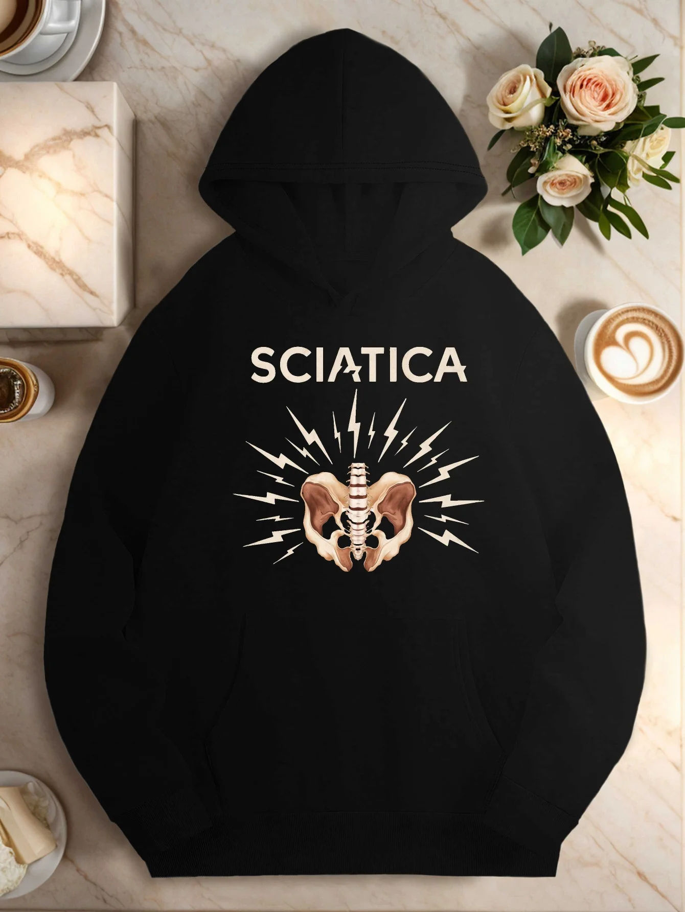 Hoodie - Lightning and pelvic pattern, geometric print, front pocket design, fall/winter casual pullover shirt
Hoodie - Lightning and pelvic pattern, geometric print, front pocket design, fall/winter casual pullover shirt