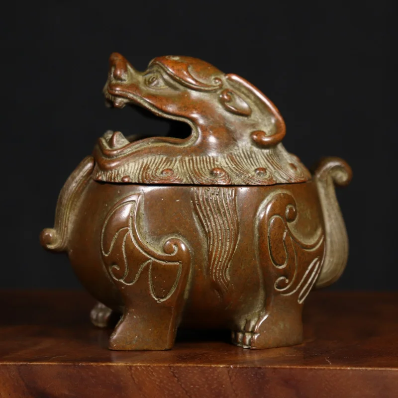 Bronze Sunni Heavenly Roar Incense Burner Antique Craft Long10Centimeter Wide8cm High10cm Weight about860Gram
Bronze Sunni Heavenly Roar Incense Burner Antique Craft Long10Centimeter Wide8cm High10cm Weight about860Gram