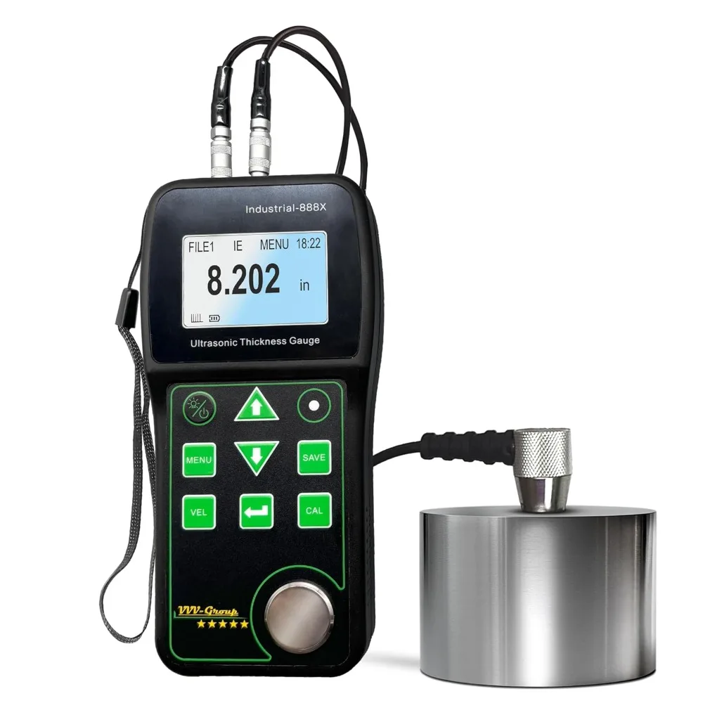 Ultrasonic Thickness Gauge Industrial-888X Echo-Echo Mode Measure Through Coating up to 19.685mils (500 microns)
Ultrasonic Thickness Gauge Industrial-888X Echo-Echo Mode Measure Through Coating up to 19.685mils (500 microns)