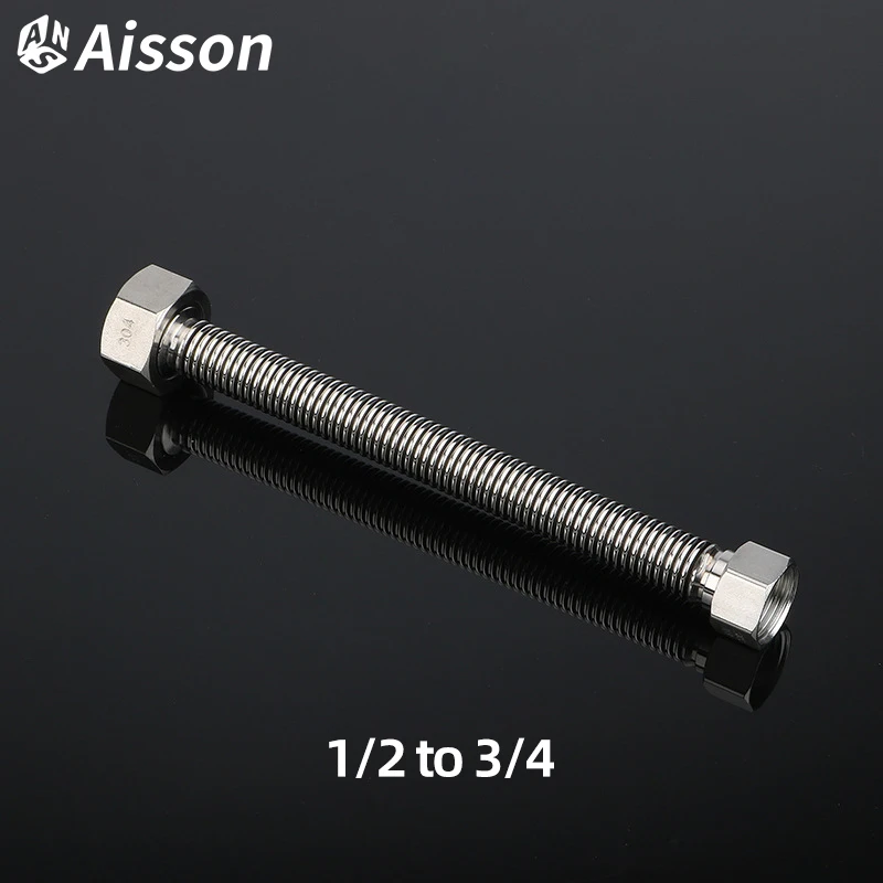 Гофрированная труба из нержавеющей стали 304, 1/2–3/4 дюйма, для подключения клапанов ванных комнат и нагревателей, металлическая жесткая труба
Гофрированная труба из нержавеющей стали 304, 1/2–3/4 дюйма, для подключения клапанов ванных комнат и нагревателей, металлическая жесткая труба