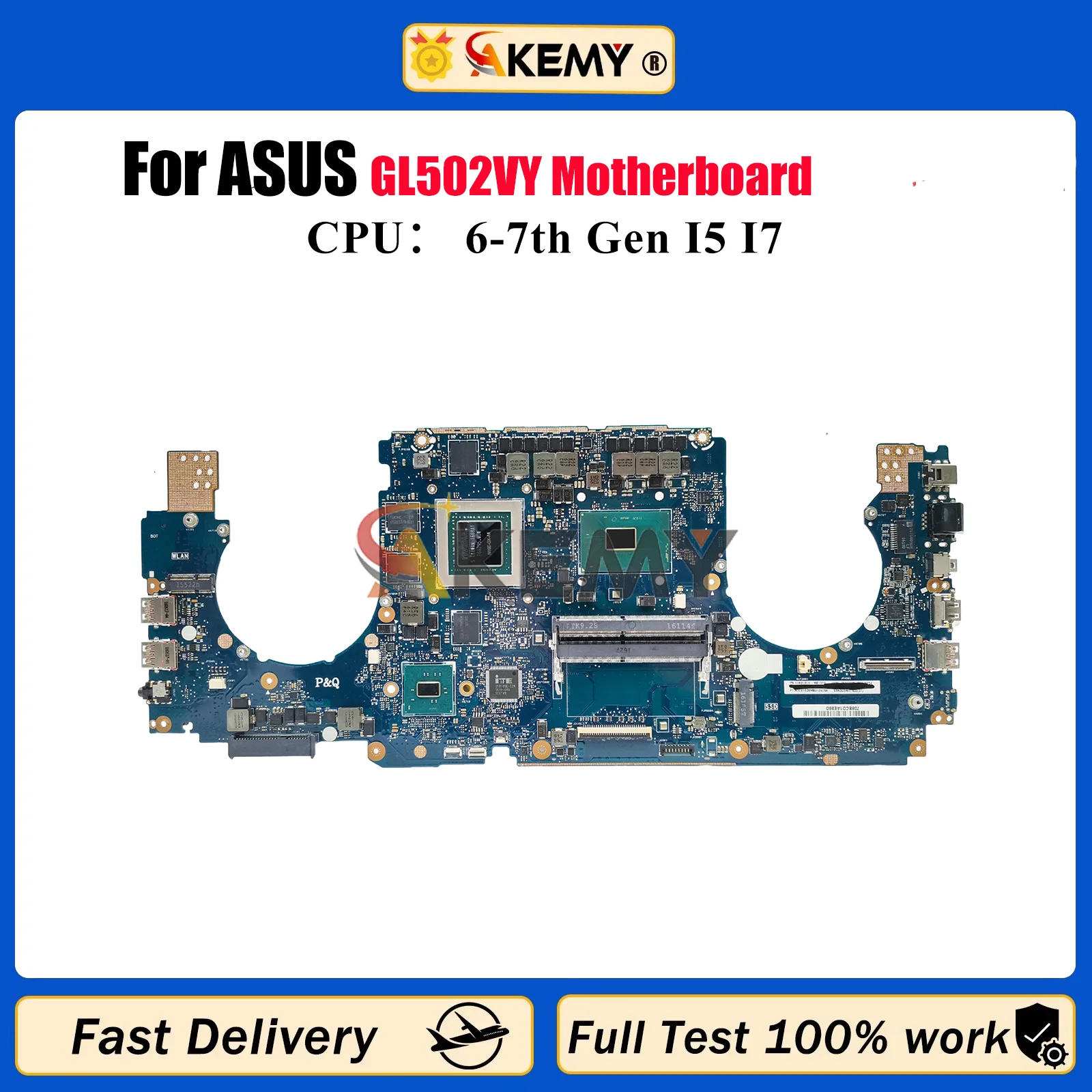 GL502VY Laptop Motherboard For ASUS ROG Strix GL502V GL502VM GL502VMK Notebook Mainboard With I5 I7 CPU 100% tests OK fast ship
GL502VY Laptop Motherboard For ASUS ROG Strix GL502V GL502VM GL502VMK Notebook Mainboard With I5 I7 CPU 100% tests OK fast ship