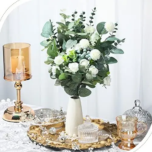 180 Pcs 3 Kinds Mixed Artificial Eucalyptus Leaves Stems Bulk Silver Dollar Leaves Picks Dried Eucalyptus Bundle Faux Spray
180 Pcs 3 Kinds Mixed Artificial Eucalyptus Leaves Stems Bulk Silver Dollar Leaves Picks Dried Eucalyptus Bundle Faux Spray