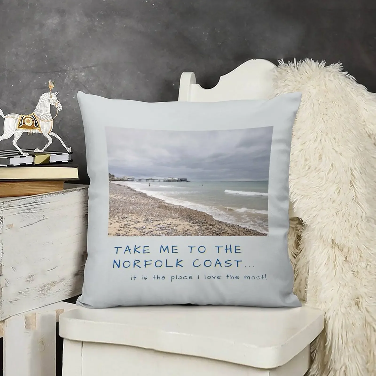 Take me to the Norfolk Coast... it is the place I love the most! Cromer Throw Pillow christmas cushions covers pillow
Take me to the Norfolk Coast... it is the place I love the most! Cromer Throw Pillow christmas cushions covers pillow