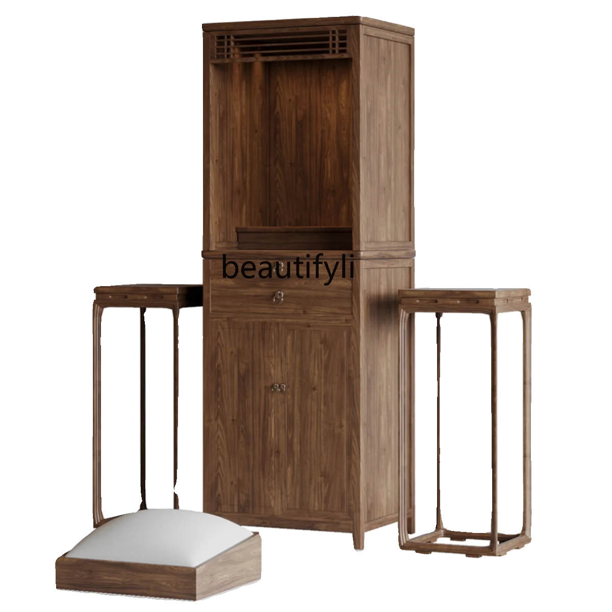 Household Buddhist niche solid wood vertical cabinet, new Chinese cabinet, living room offering cabinet, small apartment
Household Buddhist niche solid wood vertical cabinet, new Chinese cabinet, living room offering cabinet, small apartment