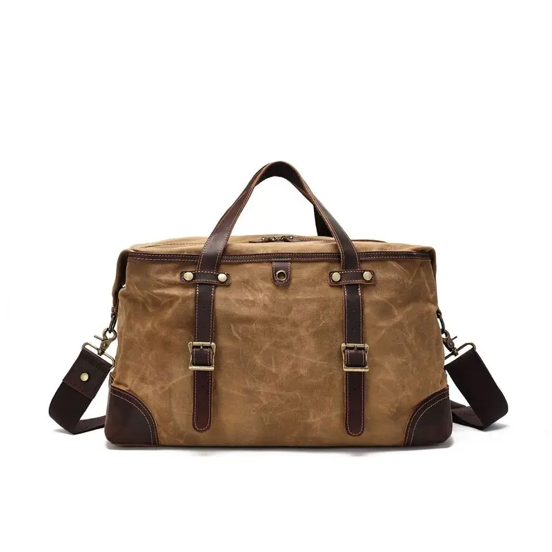 European and American retro travel bag - Large capacity handbag with contrasting colors stylish and casual canvas bag for travel
European and American retro travel bag - Large capacity handbag with contrasting colors stylish and casual canvas bag for travel