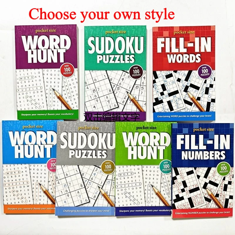 Children's English Educational Puzzle Book - Sudoku/Number Puzzles/Word Search - Self-Selected - Paperback Book
Children's English Educational Puzzle Book - Sudoku/Number Puzzles/Word Search - Self-Selected - Paperback Book