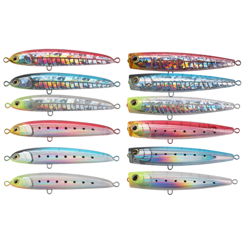 FUNADAIKO Topwater Stickbait with hooks GT Surface Trolling Lure SS130 55G 70G 40G Pencil Boat Fishing Artificial Bait Lure
FUNADAIKO Topwater Stickbait with hooks GT Surface Trolling Lure SS130 55G 70G 40G Pencil Boat Fishing Artificial Bait Lure