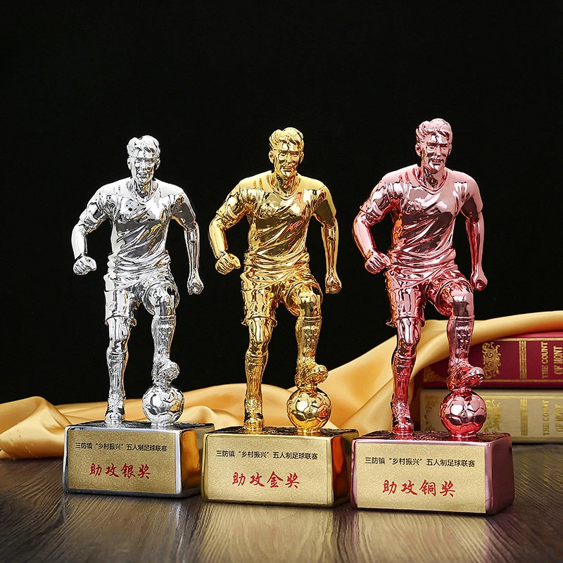 Resin Crafts Trophies Gold Plated Football Trophies Sports Competition Marksman Striker Trophies Souvenirs
Resin Crafts Trophies Gold Plated Football Trophies Sports Competition Marksman Striker Trophies Souvenirs