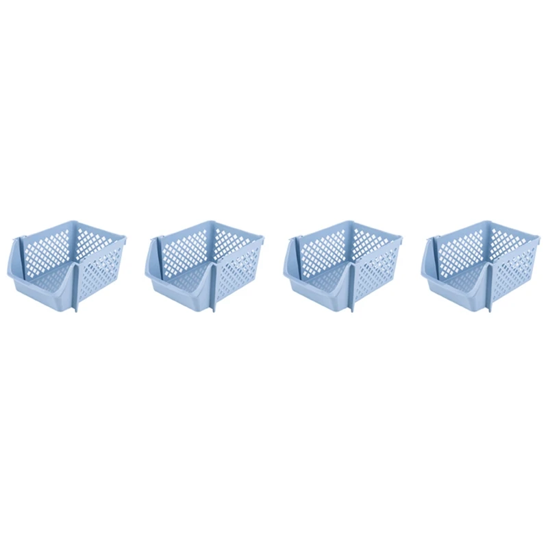 4X Stackable Kitchen Vegetable And Fruit Storage Basket Organizer For Food Snacks Toys Toiletries Plastic Storage Bins
4X Stackable Kitchen Vegetable And Fruit Storage Basket Organizer For Food Snacks Toys Toiletries Plastic Storage Bins
