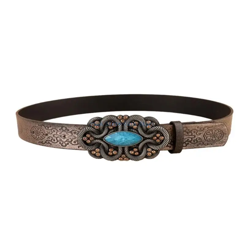 X7XB Ethnic Pin Buckle Belt for Women Vintage Wide Belts Engraved Pattern Cowboy Belt
X7XB Ethnic Pin Buckle Belt for Women Vintage Wide Belts Engraved Pattern Cowboy Belt