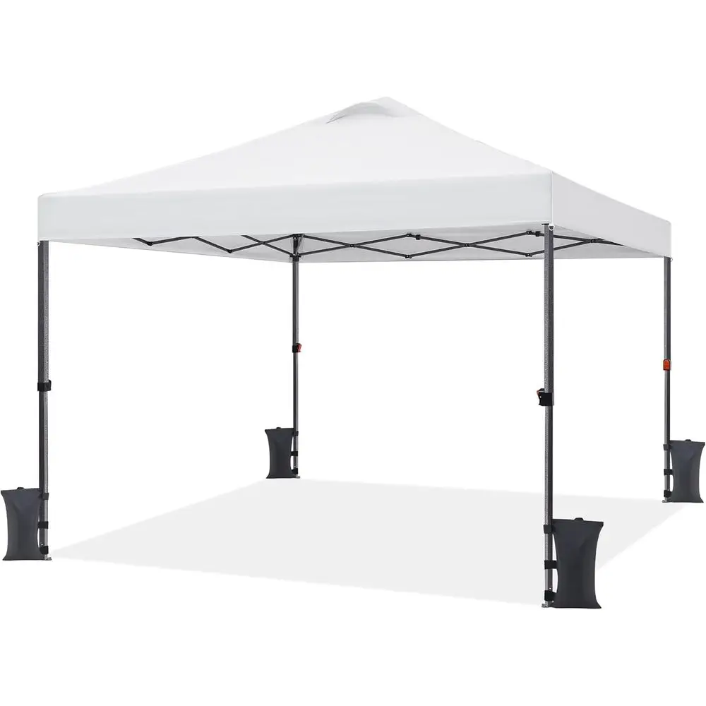 10x10 Silver Coated 150D Fabric Outdoor Tent with Wheeled Bag, Sandbags, Stakes, and Ropes for Events, Camping, Beach, White
10x10 Silver Coated 150D Fabric Outdoor Tent with Wheeled Bag, Sandbags, Stakes, and Ropes for Events, Camping, Beach, White