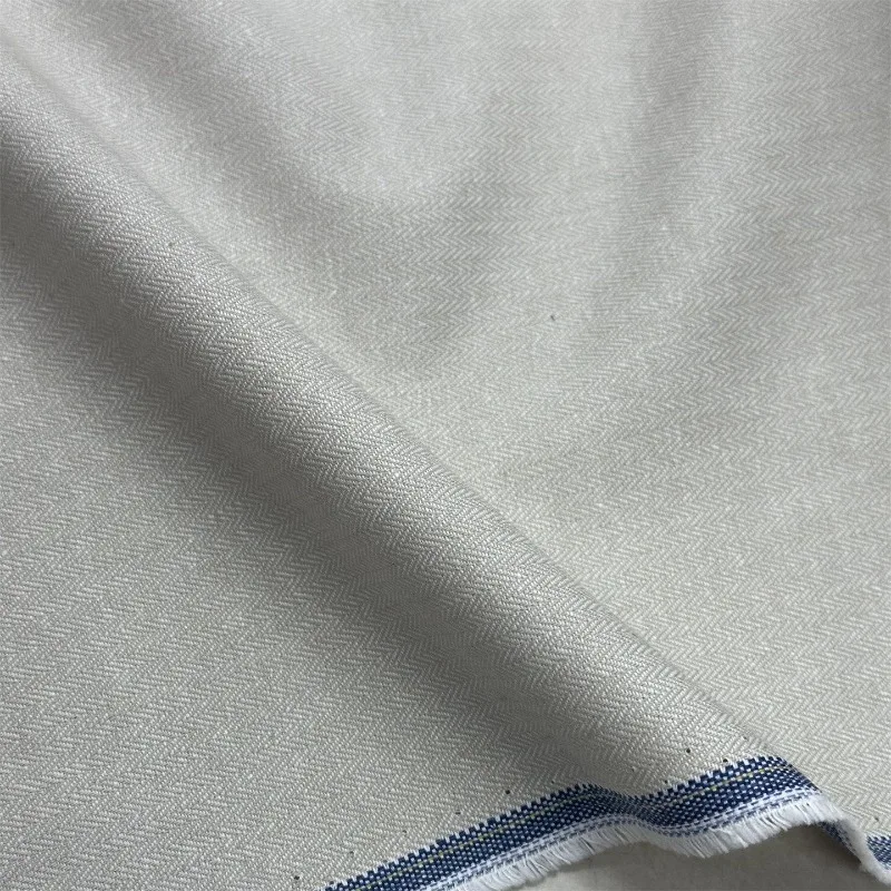 L100cm X W145cm Beige Gray Yarn Dyed Linen Fabric Herringbone Texture Trench Coat Designer Vintage Handmade DIY Craft Material
L100cm X W145cm Beige Gray Yarn Dyed Linen Fabric Herringbone Texture Trench Coat Designer Vintage Handmade DIY Craft Material