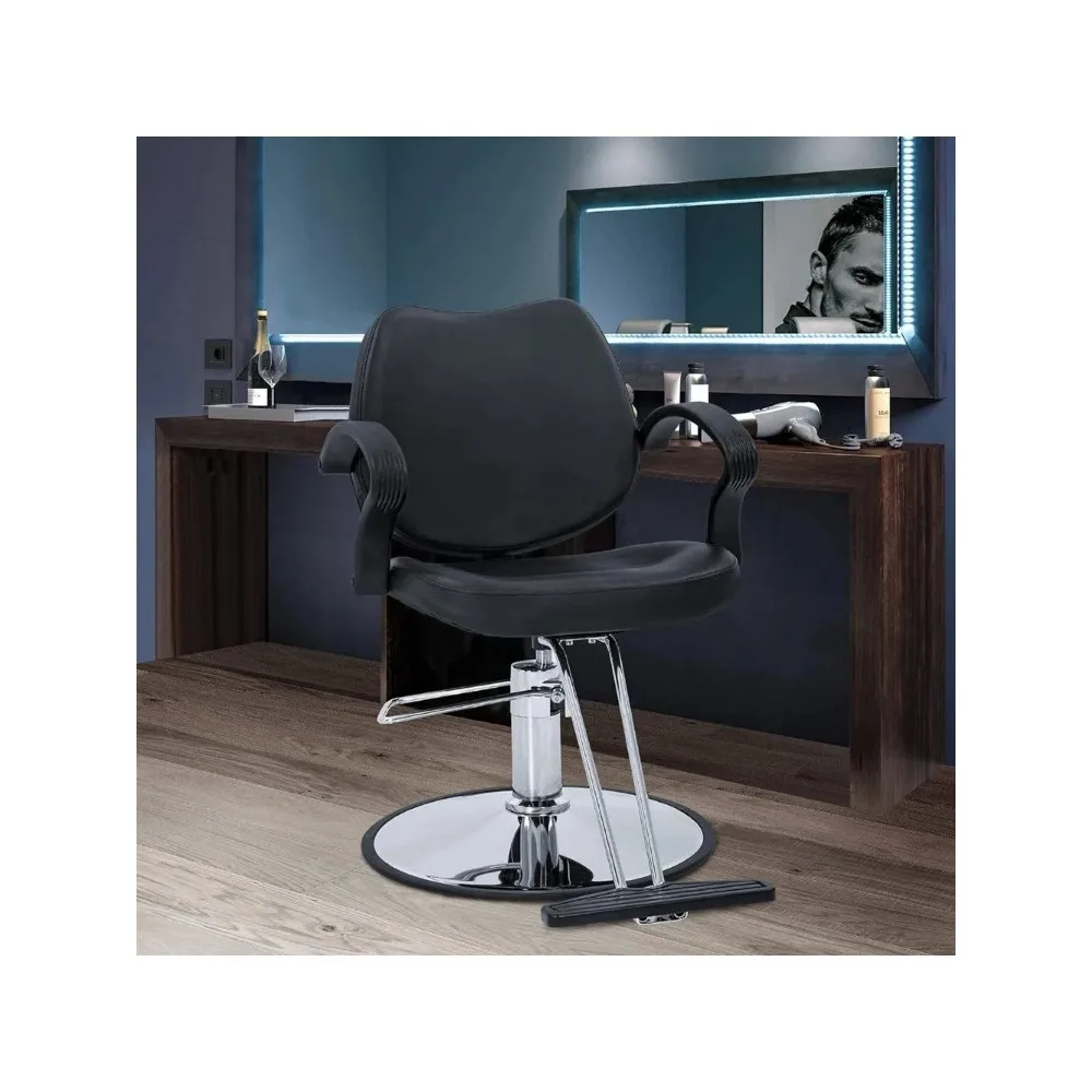 Barber Chair, 360 Degrees Rolling Swivel Barber Salon Styling Adjustable Hydraulic Beauty Shampoo Black Hairdressing Chairs
Barber Chair, 360 Degrees Rolling Swivel Barber Salon Styling Adjustable Hydraulic Beauty Shampoo Black Hairdressing Chairs