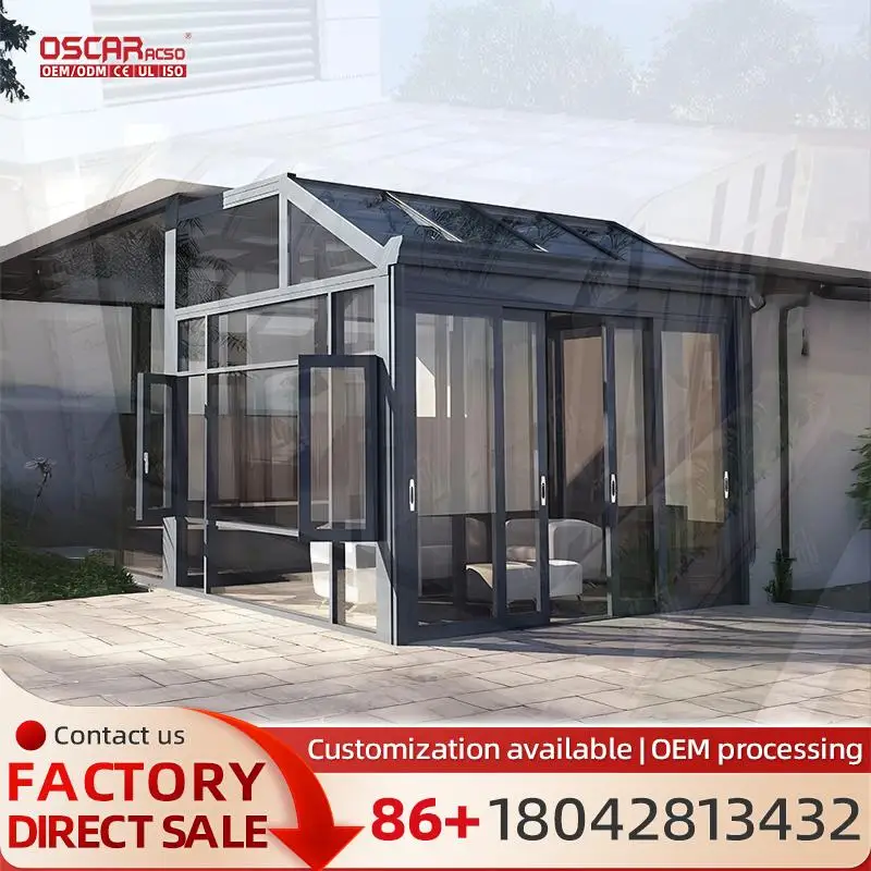 Wholesale 20sqm Prefab Sunrooms with Glass Design Solar Solariums for Gardens Balconies Resorts made in China sunroom
Wholesale 20sqm Prefab Sunrooms with Glass Design Solar Solariums for Gardens Balconies Resorts made in China sunroom