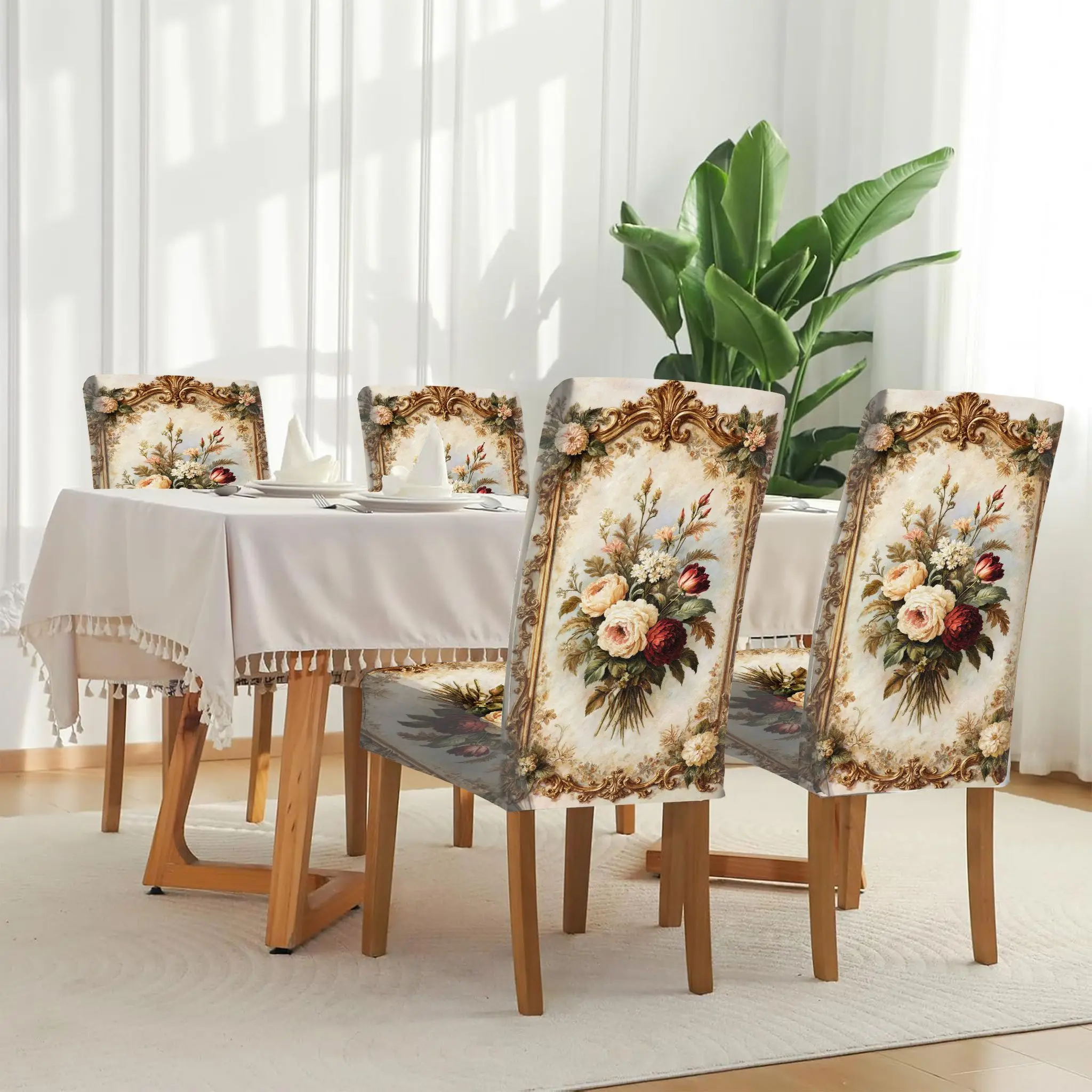 Эластичный чехол для обеденного стула с желтым фоном и креативным цветочным узором, декоративное украшение для дома, защитный чехол для домашнего обеденного стула.
Эластичный чехол для обеденного стула с желтым фоном и креативным цветочным узором, декоративное украшение для дома, защитный чехол для домашнего обеденного стула.