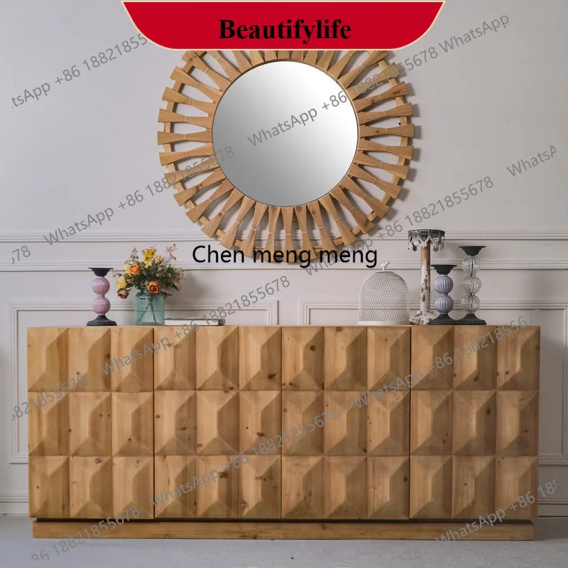 z183 Wabi Sandy Wind Solid Wood Dining Side Cabinet Retro Living Room Wall Storage Card Cabinet Antique Entrance Cabinet
z183 Wabi Sandy Wind Solid Wood Dining Side Cabinet Retro Living Room Wall Storage Card Cabinet Antique Entrance Cabinet