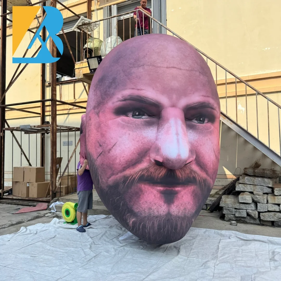 Customized 3D Design Giant Inflatable Head Sculpture for Graduation Decoration Stage Toys
Customized 3D Design Giant Inflatable Head Sculpture for Graduation Decoration Stage Toys