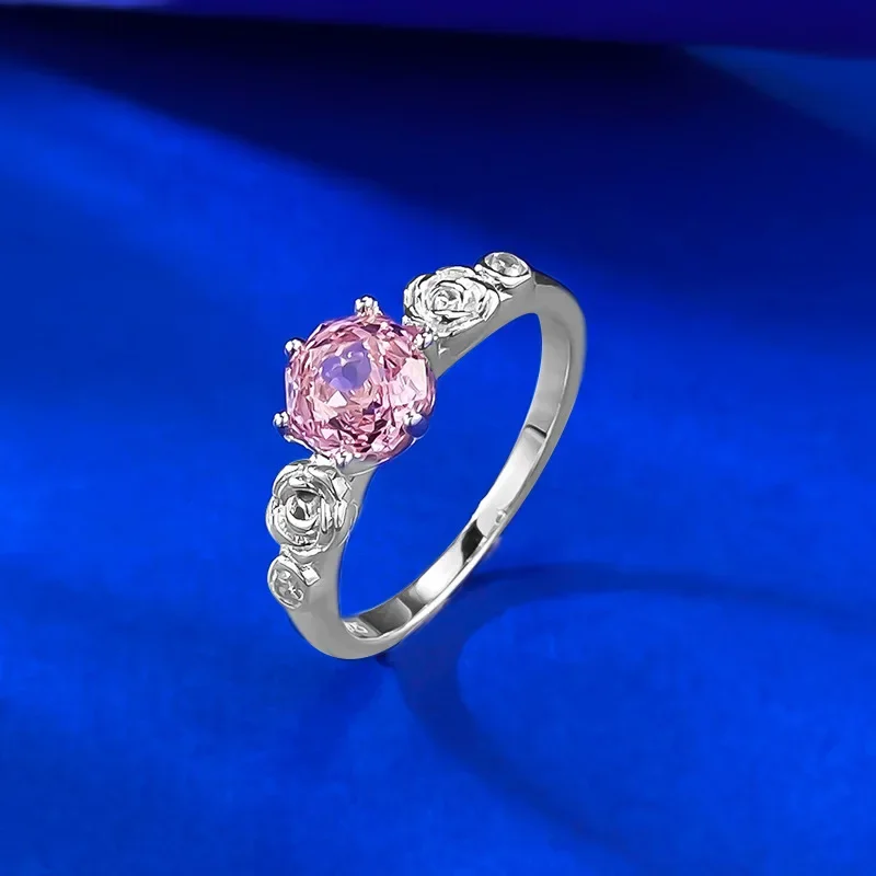 2025 S925 Silver Rose Ring Papalacha Pink Light Luxury Premium Rose Cut Ring Beautiful Wedding Ring Wedding Jewelry
2025 S925 Silver Rose Ring Papalacha Pink Light Luxury Premium Rose Cut Ring Beautiful Wedding Ring Wedding Jewelry