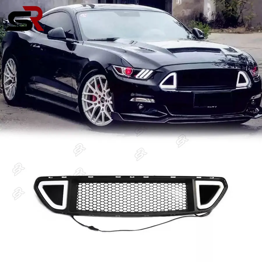 Ford Mustang Front Grill Grille Strip RTR Replacement Black Hood Vent Bumper Car Bumper Cover Mesh With White LED Lights
Ford Mustang Front Grill Grille Strip RTR Replacement Black Hood Vent Bumper Car Bumper Cover Mesh With White LED Lights