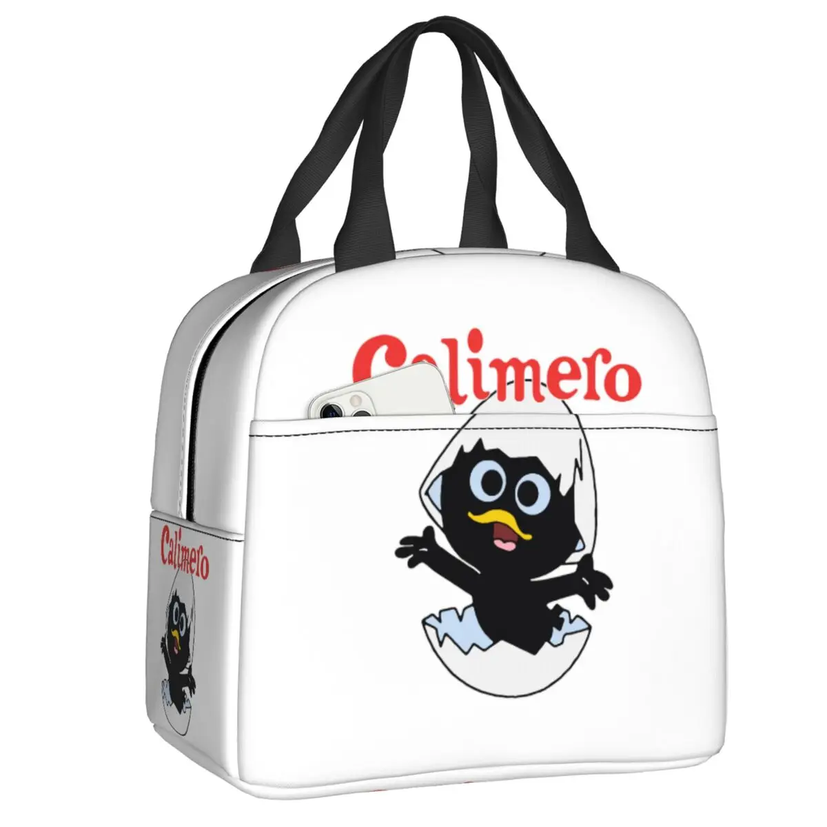 Custom Cartoon Chiken Calimero Insulated Lunch Bags for Camping Travel Portable Cooler Thermal Lunch Box Women Children
Custom Cartoon Chiken Calimero Insulated Lunch Bags for Camping Travel Portable Cooler Thermal Lunch Box Women Children