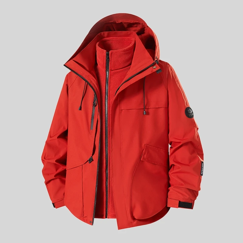 Куртка-трансформер с капюшоном, ветрозащитная, водонепроницаемая, теплая, повседневная, для осени и зимы, для активного отдыха и альпинизма, ярко-красная
Куртка-трансформер с капюшоном, ветрозащитная, водонепроницаемая, теплая, повседневная, для осени и зимы, для активного отдыха и альпинизма, ярко-красная