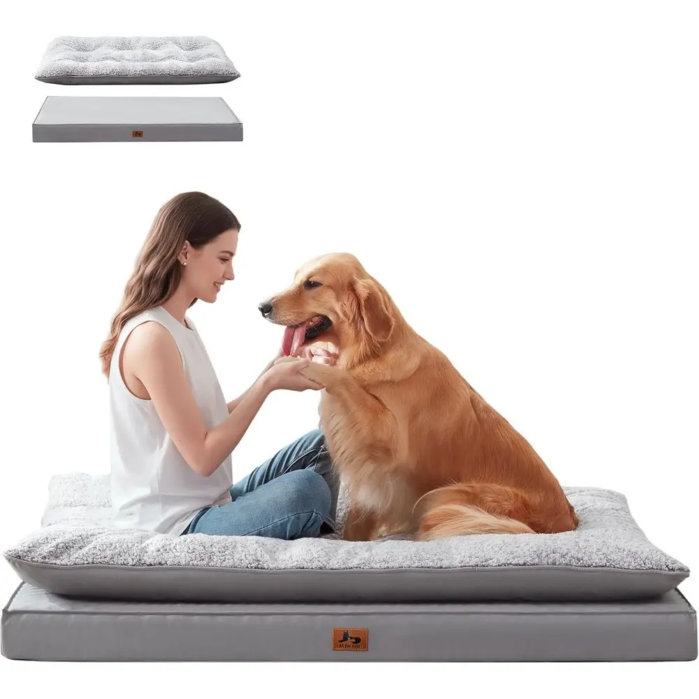 2-Pack XL Waterproof Dog Bed Large Size, Plush Cushion & Orthopedic Mattress for Senior Dogs, Washable Crate Bed with Removable
2-Pack XL Waterproof Dog Bed Large Size, Plush Cushion & Orthopedic Mattress for Senior Dogs, Washable Crate Bed with Removable