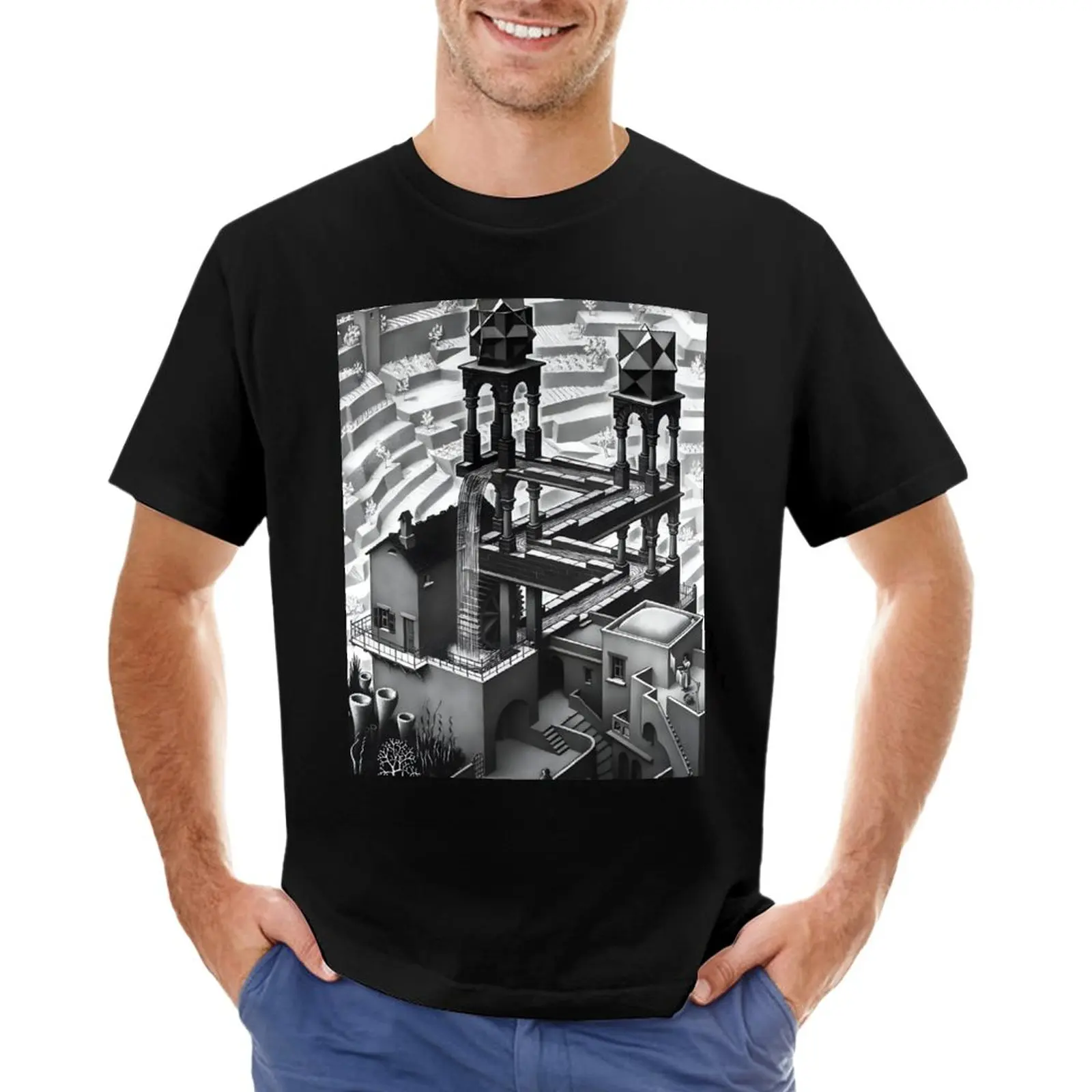 M.C. Escher - Waterfall T-Shirt for a boy anime quick-drying Blouse mens graphic t-shirts
M.C. Escher - Waterfall T-Shirt for a boy anime quick-drying Blouse mens graphic t-shirts