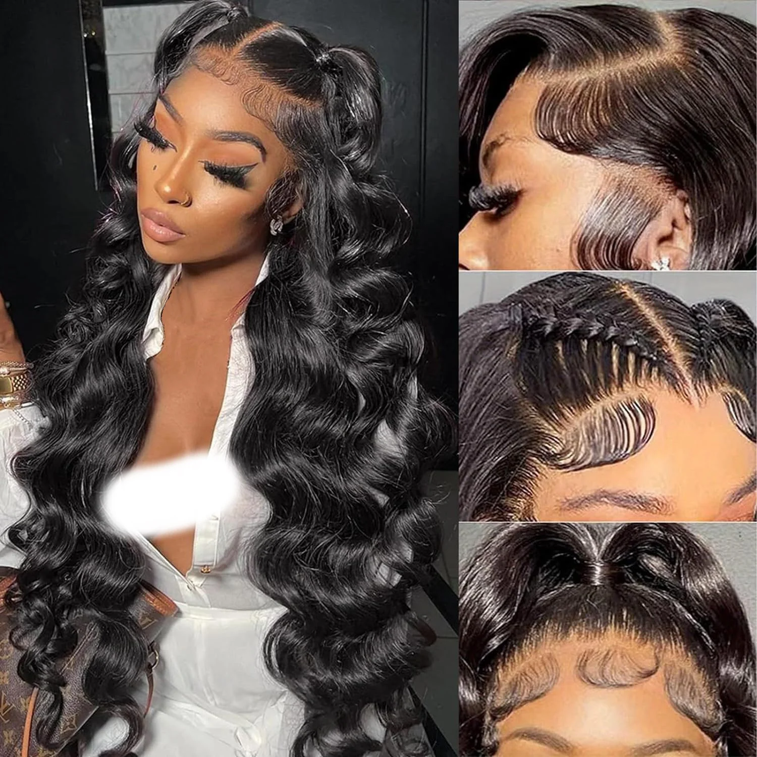 Body Wave Natural Color 1B Transparent Lace 13x6 Inch HD Lace 180% Density Lace Front Wigs Human Hair
Body Wave Natural Color 1B Transparent Lace 13x6 Inch HD Lace 180% Density Lace Front Wigs Human Hair