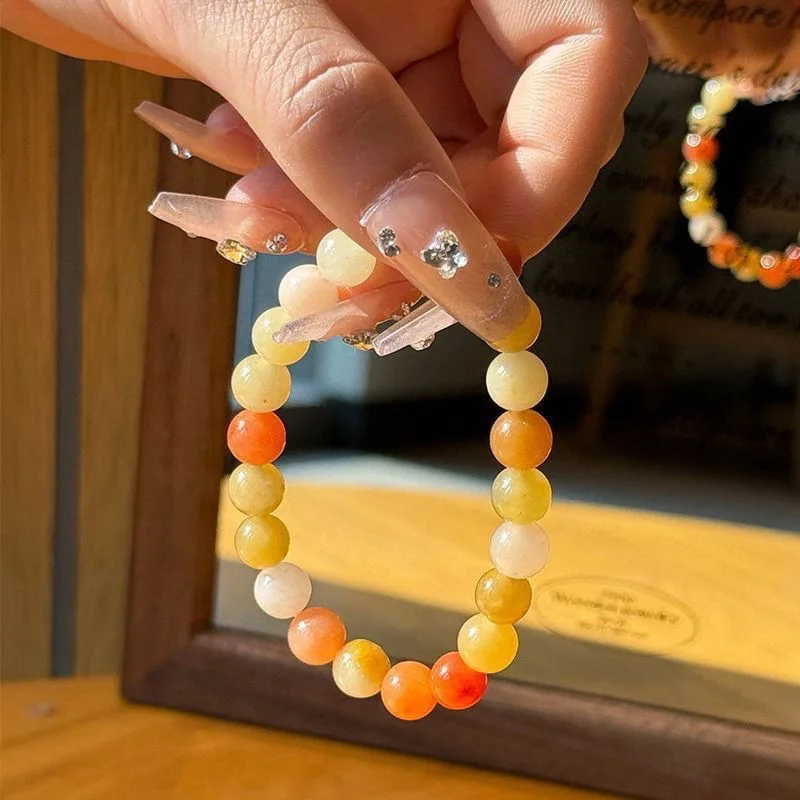 New Chinese Style Gold Silk Jade Beaded Bracelet: Women's Vintage Ethnic Summer Jewelry Gift
New Chinese Style Gold Silk Jade Beaded Bracelet: Women's Vintage Ethnic Summer Jewelry Gift