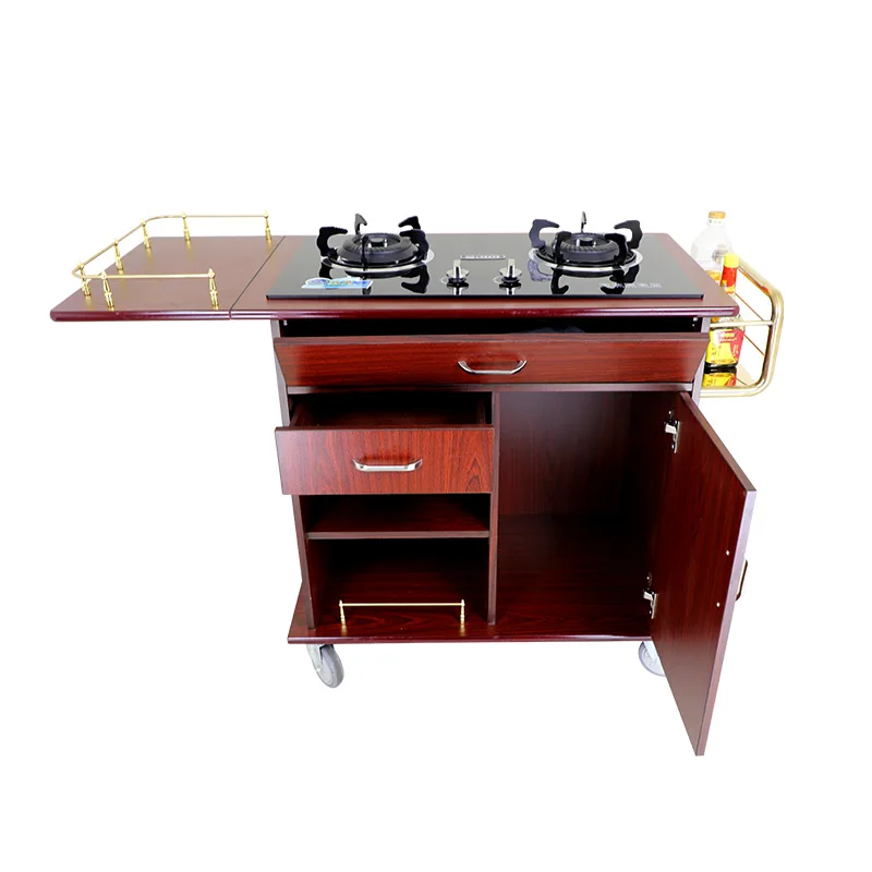 Multifunctional mobile cooking cart, street stall, household snacks, bilateral gas stove, hotel trolley, commercial
Multifunctional mobile cooking cart, street stall, household snacks, bilateral gas stove, hotel trolley, commercial