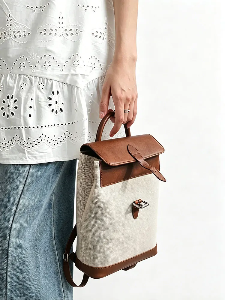Commute Brown Color Block Women's Backpack Luxury Sensation Handbag Soft Handle Korean Style Bucket Bag Pure Color PU Leather
Commute Brown Color Block Women's Backpack Luxury Sensation Handbag Soft Handle Korean Style Bucket Bag Pure Color PU Leather