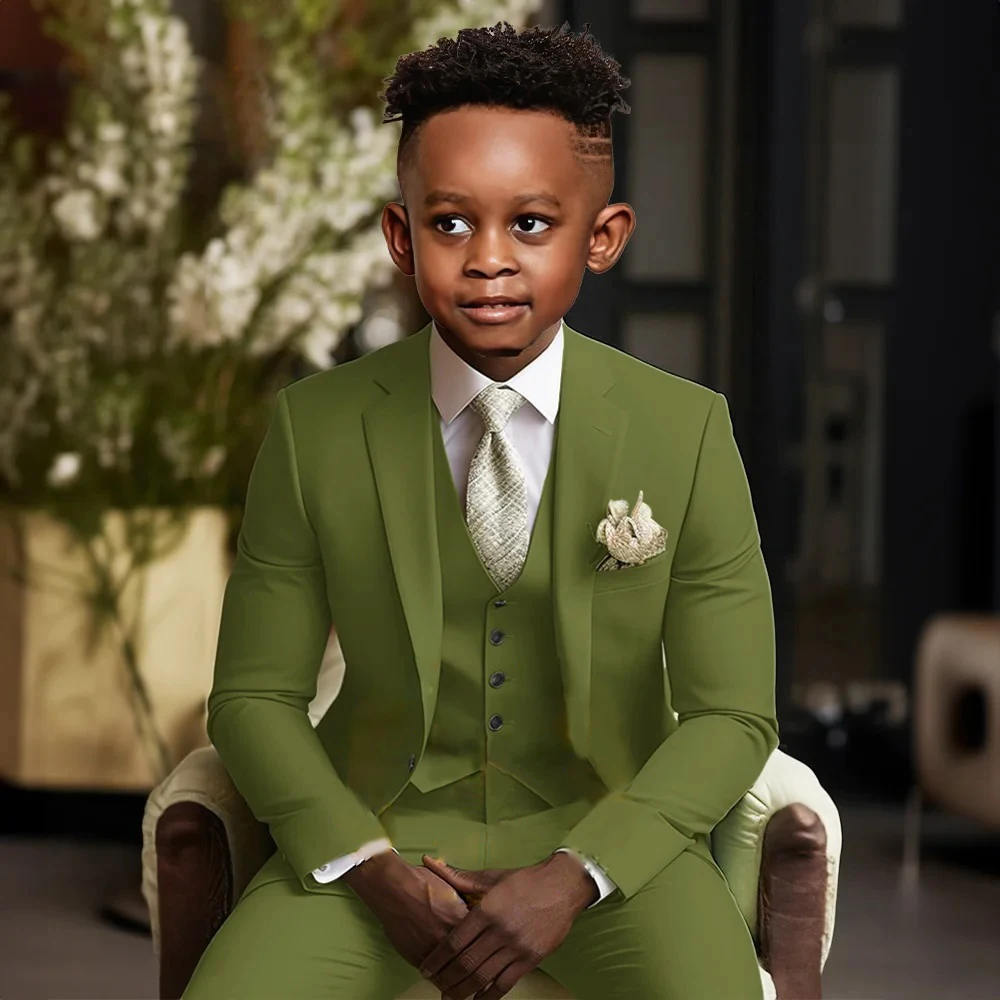Boys Suit Single Breasted 3-Piece Blazer Vest Pants Suit for Children Formal Occasion Custom Set for Wedding Party Banquet
Boys Suit Single Breasted 3-Piece Blazer Vest Pants Suit for Children Formal Occasion Custom Set for Wedding Party Banquet