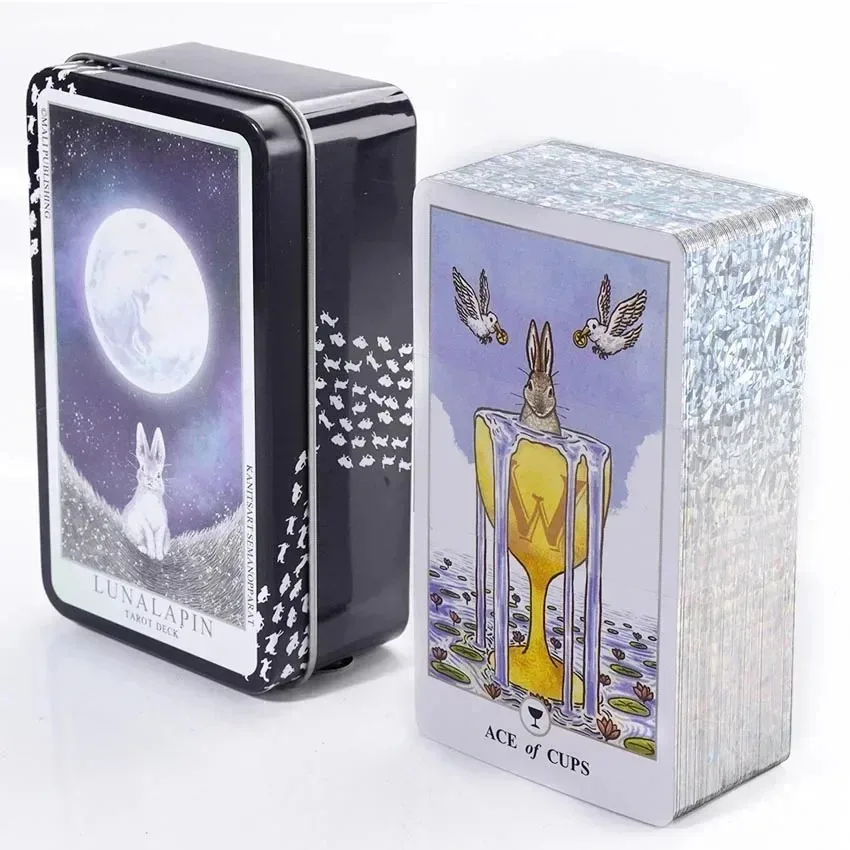 Lunalapin Rabbit Tarot Iron Box Карточная игра 78 шт. Карты Таро, забавная настольная игра для вашей семьи и вечеринки друзей
Lunalapin Rabbit Tarot Iron Box Карточная игра 78 шт. Карты Таро, забавная настольная игра для вашей семьи и вечеринки друзей