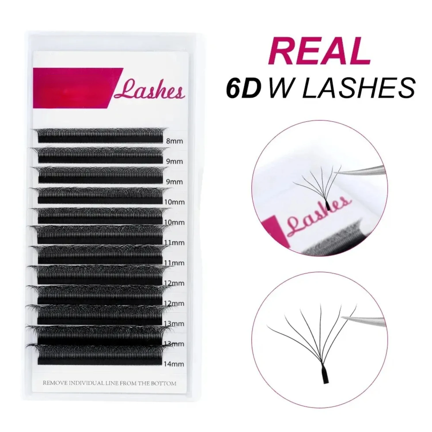 6D - W Shaped Eyelash Extensions 0.07 D 8-14mm Soft Natural Professional Lashes
6D - W Shaped Eyelash Extensions 0.07 D 8-14mm Soft Natural Professional Lashes