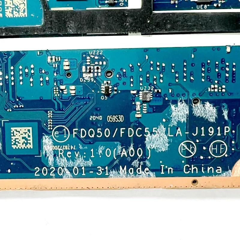 Mainboard CN-0TY5V3 0TY5V3 007N9K CN-007N9K LA-J191P For DELL 5550 Laptop Motherboard With SRH8R I5-10400H CPU GM/T1000 100%Test
Mainboard CN-0TY5V3 0TY5V3 007N9K CN-007N9K LA-J191P For DELL 5550 Laptop Motherboard With SRH8R I5-10400H CPU GM/T1000 100%Test