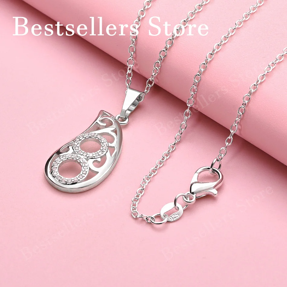 925 sterling silver 16-30 inch exquisite water droplet hollow pendant necklace, women's wedding fashion gift accessory jewelry
925 sterling silver 16-30 inch exquisite water droplet hollow pendant necklace, women's wedding fashion gift accessory jewelry