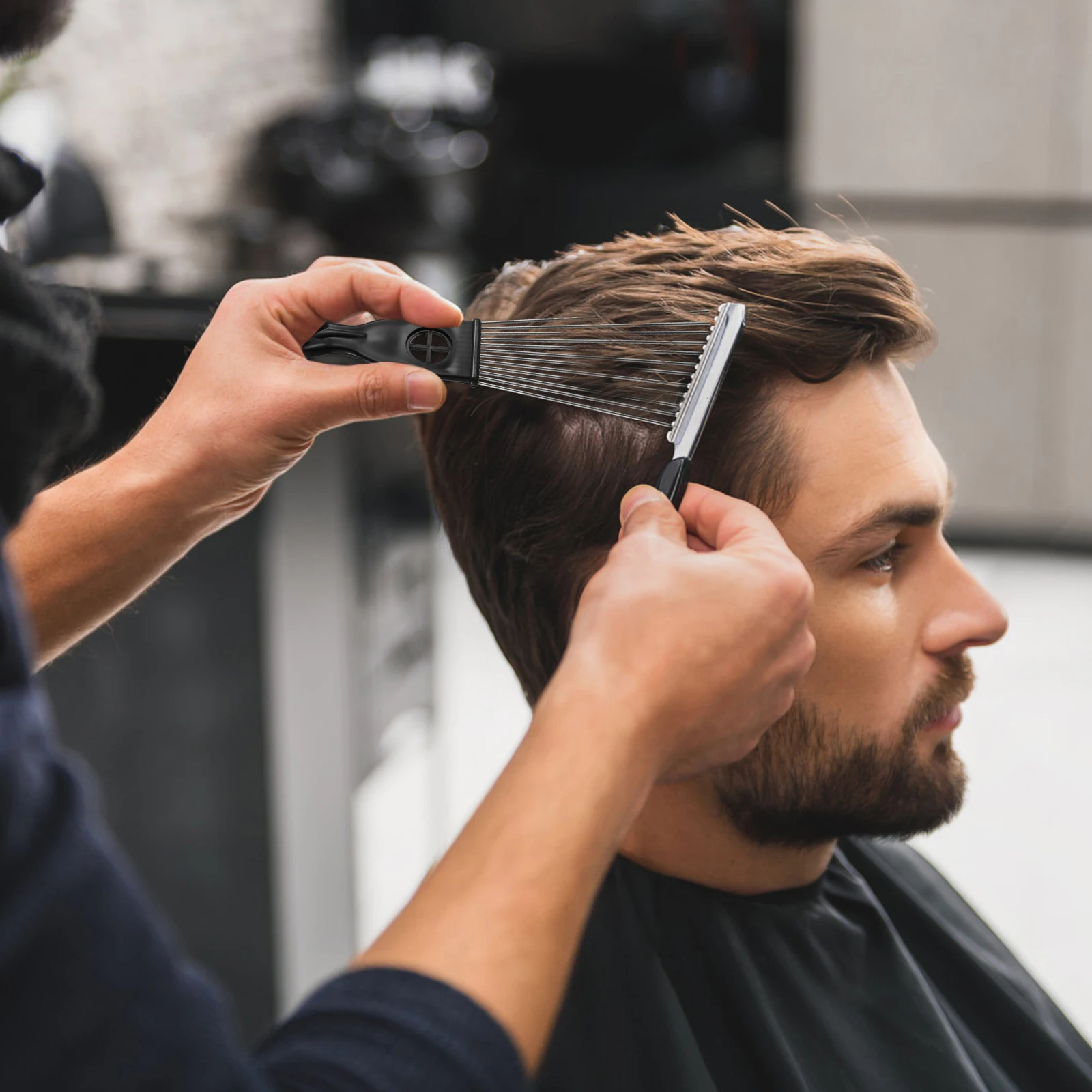 2pcs Steel Needle Comb Wide Tooth Detangling Rake Brush For Thick Tangled Hair Salon Barber Smooth Teeth Plastic Handle Slick
2pcs Steel Needle Comb Wide Tooth Detangling Rake Brush For Thick Tangled Hair Salon Barber Smooth Teeth Plastic Handle Slick