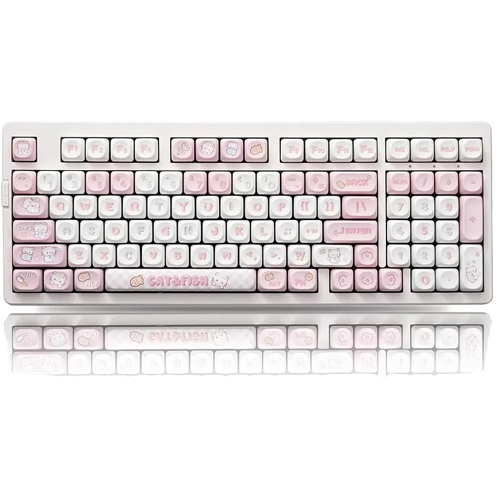 PBT Heat-Sub Cat Keycaps - MOA Profile Pink Keycaps for 68-108 Keyboards (A75/HI75/Mechanical Custom Layouts)
PBT Heat-Sub Cat Keycaps - MOA Profile Pink Keycaps for 68-108 Keyboards (A75/HI75/Mechanical Custom Layouts)