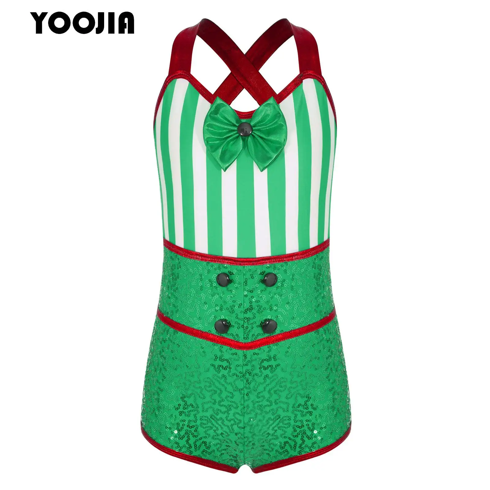 Kids Girls Christmas Ballet Dance Gymnastics Figure Skating Leotard Shorty Unitard Sleeveless Sequins Xmas Candy Cane Bodysuit
Kids Girls Christmas Ballet Dance Gymnastics Figure Skating Leotard Shorty Unitard Sleeveless Sequins Xmas Candy Cane Bodysuit