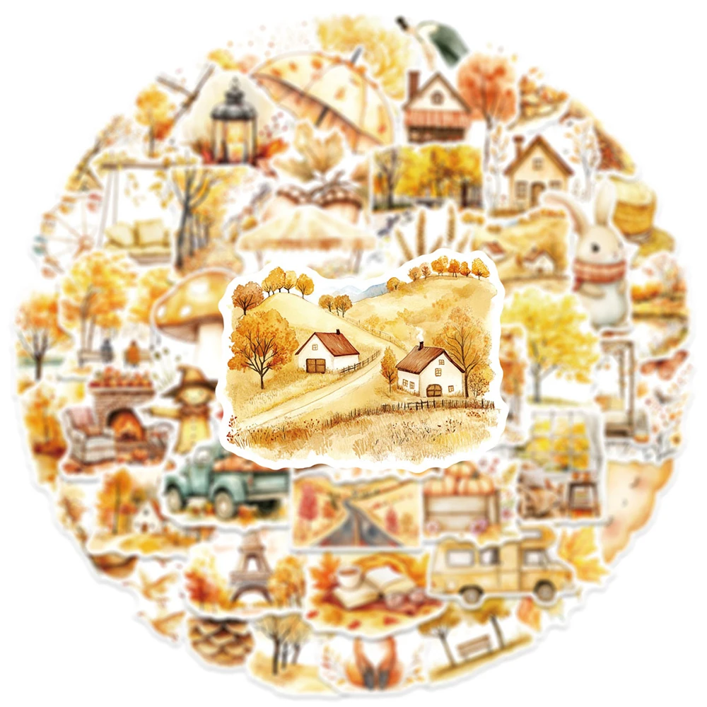 10/30/50pcs Cartoon Golden Autumn Harvest Aesthetic Stickers Cute Animals Graffiti Decals for Notebook Luggage Suitcase Sticker
10/30/50pcs Cartoon Golden Autumn Harvest Aesthetic Stickers Cute Animals Graffiti Decals for Notebook Luggage Suitcase Sticker