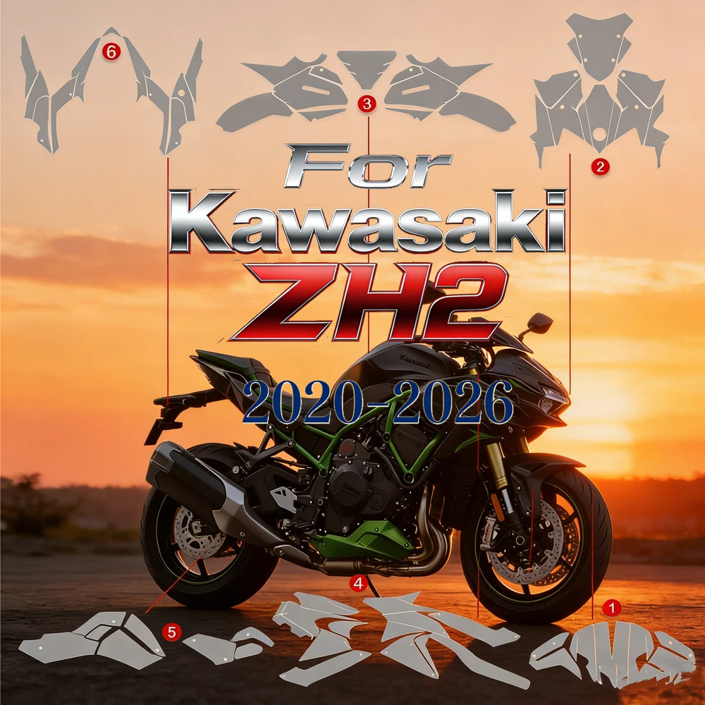 Z H2 Paint Anti-scratch Transparent Film For Kawasaki ZH2 PPF Protective Film TPU Fairing Protective Film Z H 2 2020-2026
Z H2 Paint Anti-scratch Transparent Film For Kawasaki ZH2 PPF Protective Film TPU Fairing Protective Film Z H 2 2020-2026