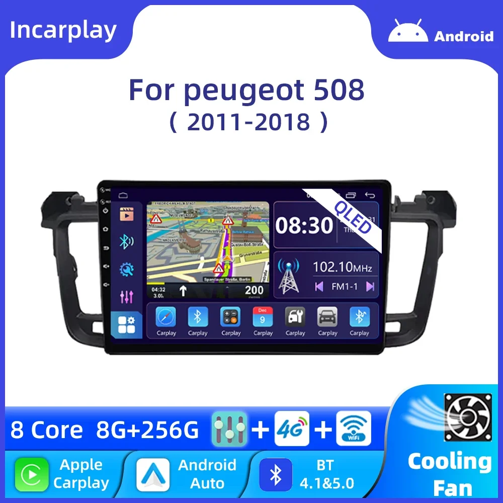 9" Carplay Android Car Radio for Peugeot 508 2011 - 2018 Multimedia Video Player 2 Din DVD Audio Stereo Head Unit GPS Navigation
9" Carplay Android Car Radio for Peugeot 508 2011 - 2018 Multimedia Video Player 2 Din DVD Audio Stereo Head Unit GPS Navigation