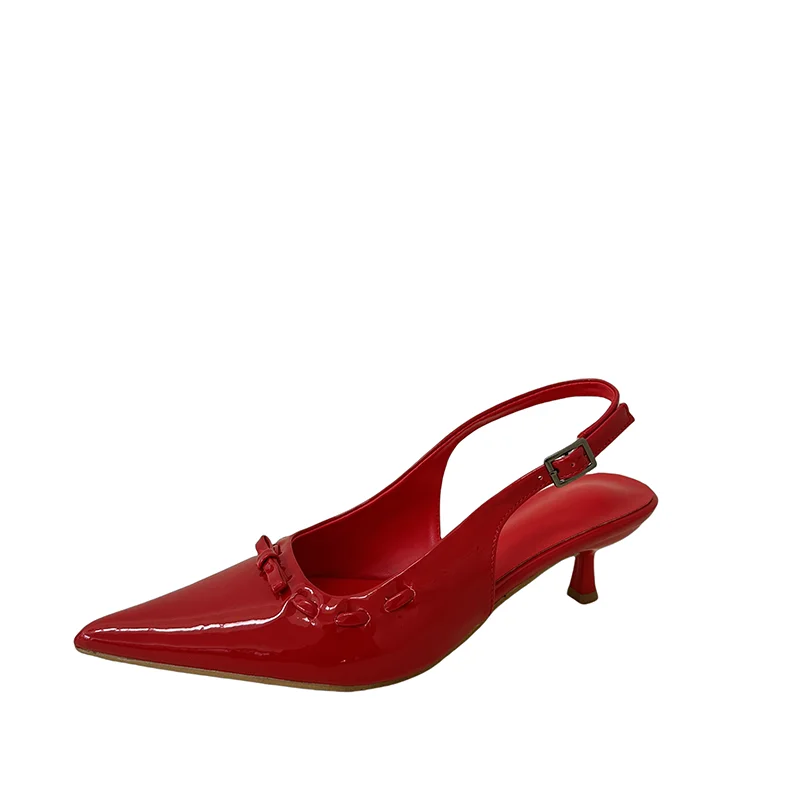 Красные женские туфли-лодочки на высоком каблуке с открытой пяткой, летняя офисная обувь, удобные женские туфли на низком каблуке, большие размеры 43
Красные женские туфли-лодочки на высоком каблуке с открытой пяткой, летняя офисная обувь, удобные женские туфли на низком каблуке, большие размеры 43