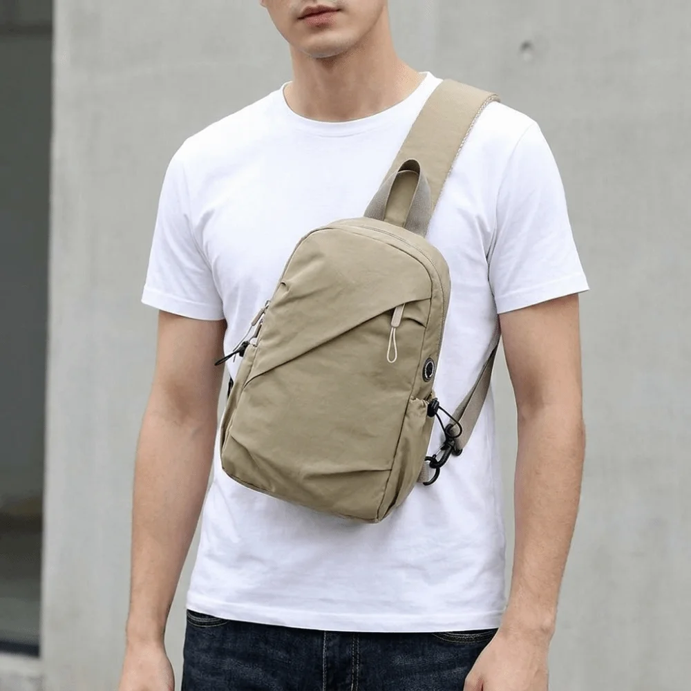 Simple Cloth Men Chest Bag Solid Color Lightweight Phone Bag Crossbody Korean Style Shoulder Bag Outdoor
Simple Cloth Men Chest Bag Solid Color Lightweight Phone Bag Crossbody Korean Style Shoulder Bag Outdoor