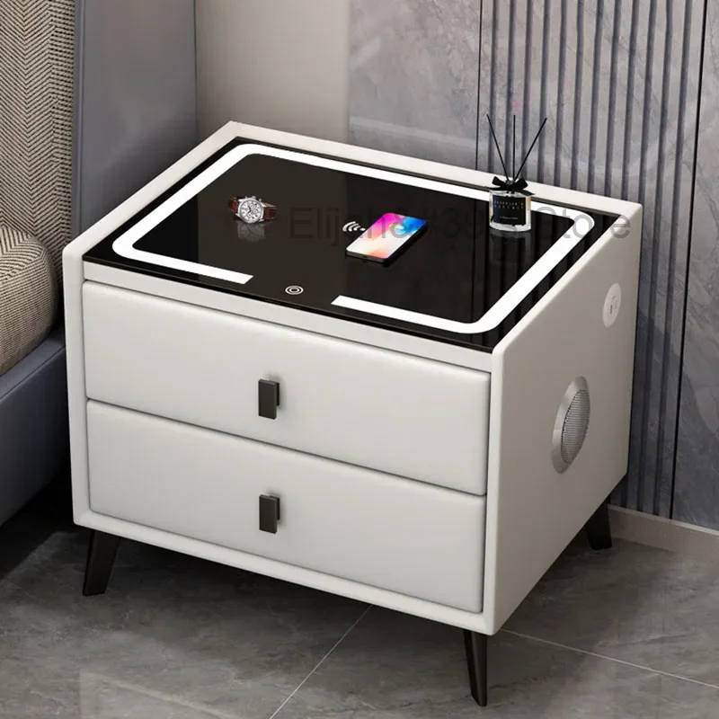 Lamp Dimmable White Nightstand Modern Storage Wooden Smart Bedside Table Minimalist Unique Mesitas De Noche Home Furniture
Lamp Dimmable White Nightstand Modern Storage Wooden Smart Bedside Table Minimalist Unique Mesitas De Noche Home Furniture