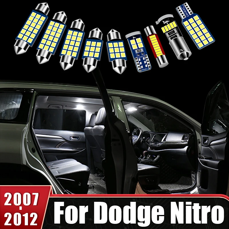 For Dodge Nitro 2007 2008 2009 2010 2011 2012 13pcs Car LED Interior Map Dome Lamp Vanity Mirror Lights Trunk Bulbs Accessories
For Dodge Nitro 2007 2008 2009 2010 2011 2012 13pcs Car LED Interior Map Dome Lamp Vanity Mirror Lights Trunk Bulbs Accessories